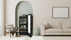 Cave de Vieillissement Double Zone APOGEE DZ - La Sommelière - Noir - l55.5- L0.1- P58- h145