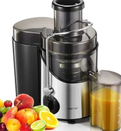 Centrifugeuse électrique Fruits et Legumes 400W gris noir