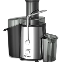 Centrifugeuse Techwood TCFI-1056 - 800 W INOX - Récipient pulpe (capacité 1,5 litre)- Récipient à jus amovible - Coloris Noir