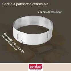 Cercle à pâtisserie réglable Zenker Smart Pastry