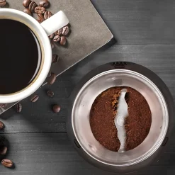 CG250 Moulin à café électrique 250W Capacité 75 g Acier inoxydable Mouture des grains de café pour espresso cappuccino Duronic