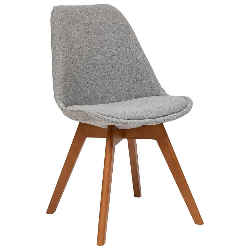 Chaise Baya en hêtre 48x55cm gris - Atmosphera