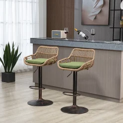 Chaise haute 49x48x89-109 cm hauteur d'assise 65-85 cm, assise rembourrée et réglable, structure métal