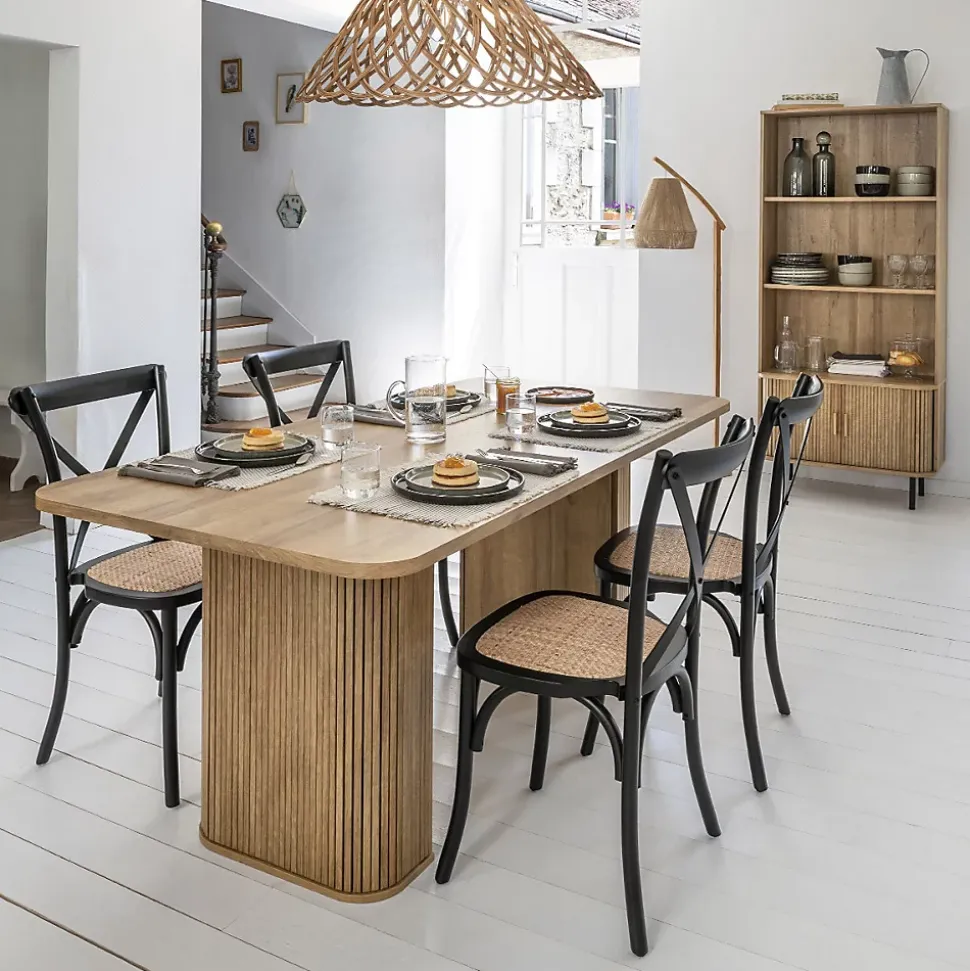 Chaise Isak - hêtre - noir - Atmosphera