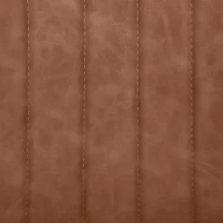 Chaise Olwen marron effet cuir - Atmosphera