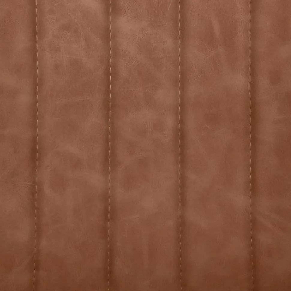 Chaise Olwen marron effet cuir - Atmosphera