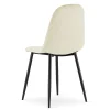 Chaise VALORA DAPI - Design ergonomique moderne, velours beige x 4