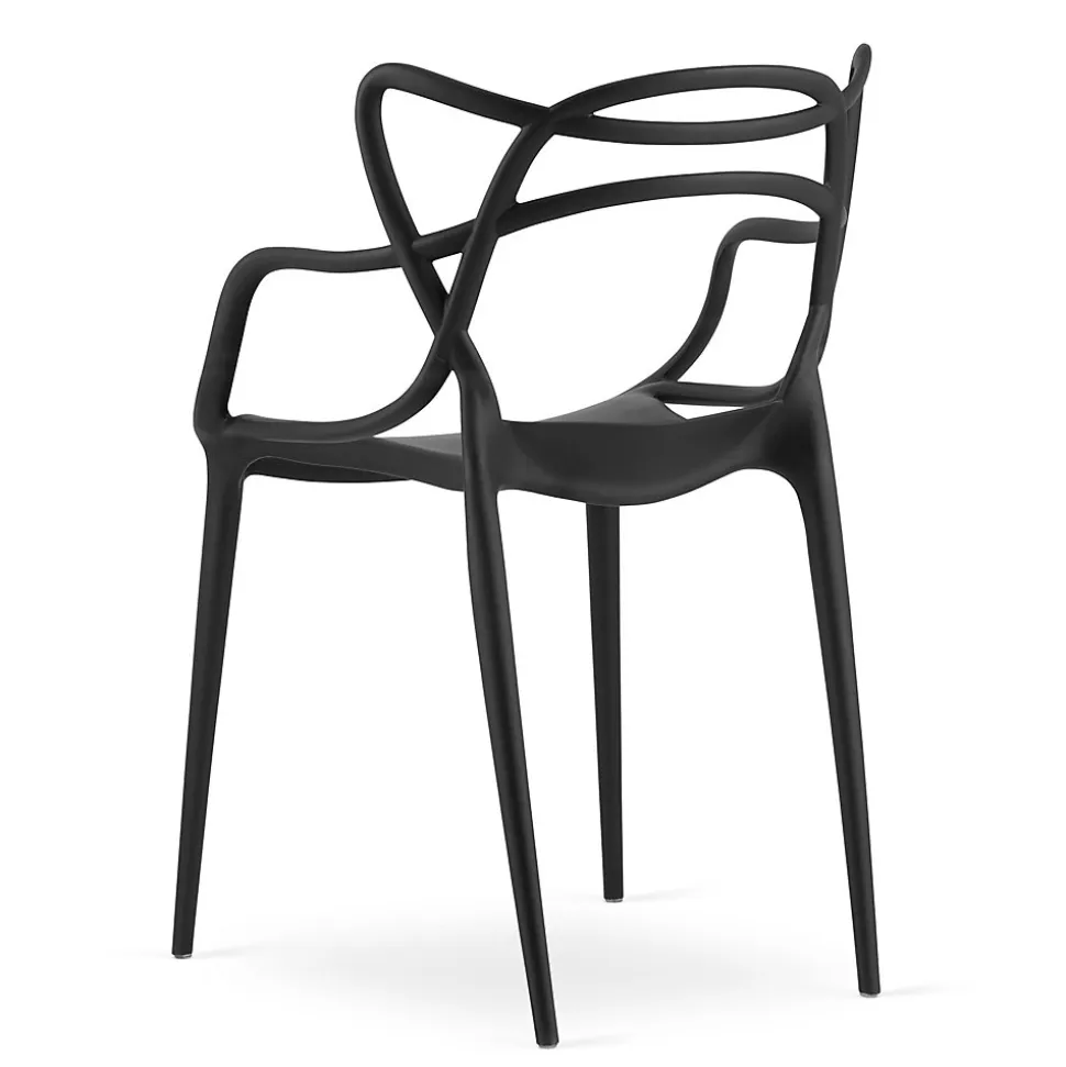 Chaise VALORA KATO - Design ergonomique moderne, Noir x 2