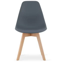 Chaise VALORA KITO - Gris ardoise foncé, design ergonomique pour salon et bureau