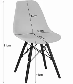 Chaise Valora OSAKA, couleur moutarde, pieds noirs, pour salon (x2)
