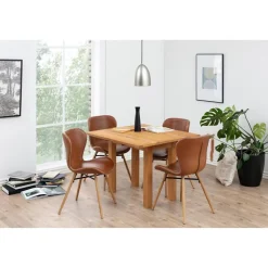 Chaises simili et bois (lot de 2) - MATILDA