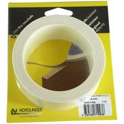 Chant mélaminé thermocollant Melafix P150 blanc mat 42 mm x L.5 m