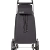 Chariot de courses 6 roues Rolser Saquet noir 43L H. 107 x l. 47,5 x P. 39,5cm