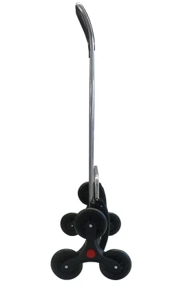 Chariot de courses 6 roues Rolser Saquet noir 43L H. 107 x l. 47,5 x P. 39,5cm