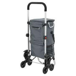 Chariot de courses Neef gris foncé en.casa