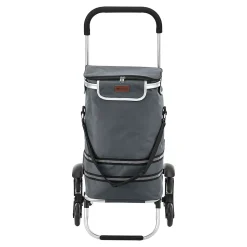 Chariot de courses Neef gris foncé en.casa