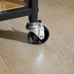 Chariot de cuisine avec 2 tiroirs et 3 étagères,Chariot de service,FKW111-PF,SoBuy