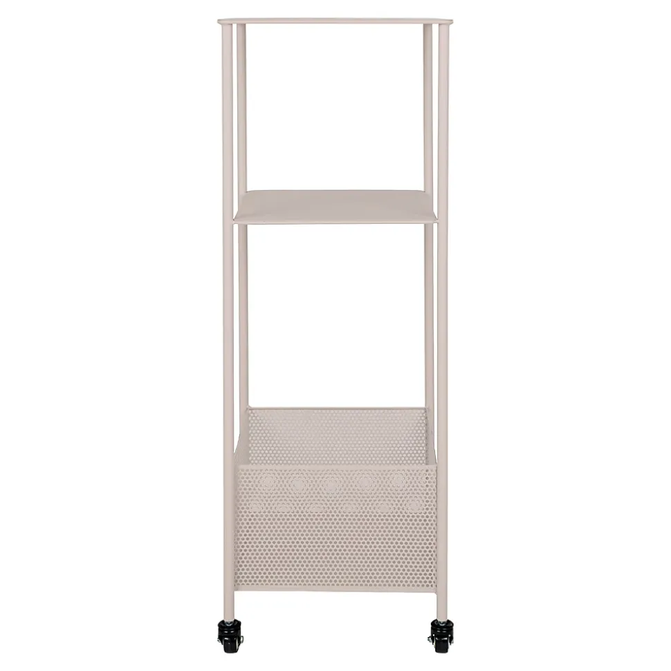 Chariot Métallique Torres avec 3 Étagères en Acier - Dimensions 35x35x106 cm