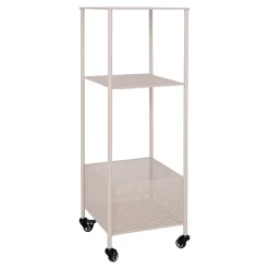 Chariot Métallique Torres avec 3 Étagères en Acier - Dimensions 35x35x106 cm