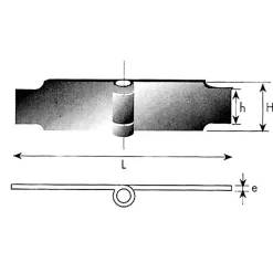 Charnière à souder - 151 mm x 45 mm - Façon Beziers - Torbel industrie