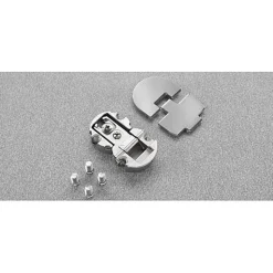 Charnière centrale avec cache PACTA inox - SALICE - FRCK59RXXXI