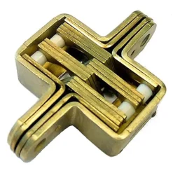 Charnière invisible à entailler 65x30mm finition laiton - OUTILLAGE PROGRESS - CP0101