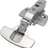 Charnière invisible à montage rapide Sensys - Hettich - Angle d'ouverture 110 degré - Entraxe 52 mm - Coudure 0 mm