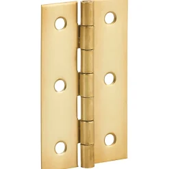 Charnière rectangulaire à nœud roulé simple feuille - Thirard - Laiton