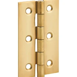 Charnière rectangulaire à nœud roulé simple feuille - Thirard - Laiton