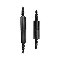 Charnière universelle 70mm acier noir à vases - BROS - CU70XF40