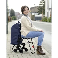 Charot de courses avec siège - Sac isotherme 35 L