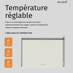 Chauffe Plat Électrique souple, températures Réglable et Minuteur, Chauffe Assiette, Réchaud pour Buffets Fêtes Banquet