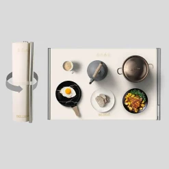 Chauffe Plat Électrique souple, températures Réglable et Minuteur, Chauffe Assiette, Réchaud pour Buffets Fêtes Banquet