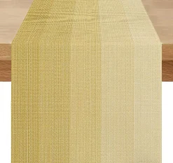 Chemin de Table Lin Jaune 40 x 140 cm