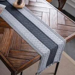 Chemin de Table Noël 30x275 cm Gris