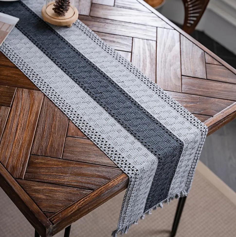 Chemin de Table Noël 30x275 cm Gris