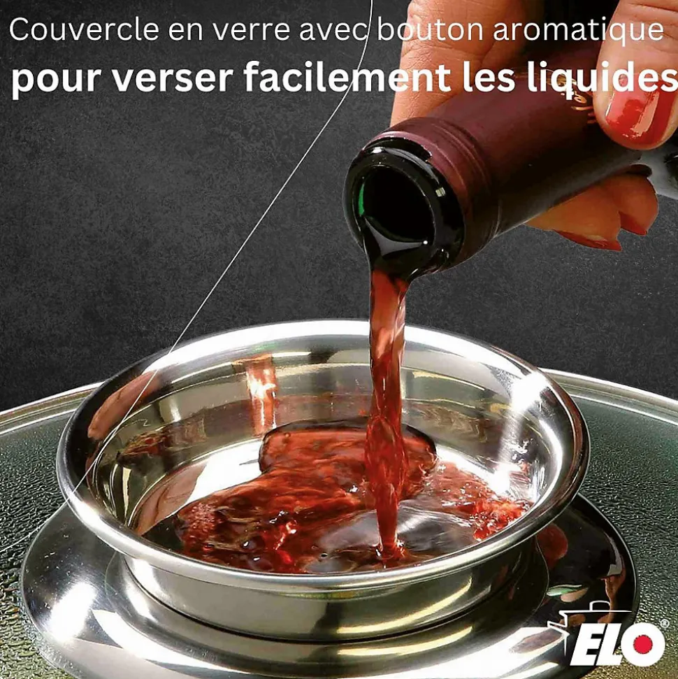 Cocotte 38 x 25 cm en fonte aluminium antiadhésive 7 L Elo Alucast