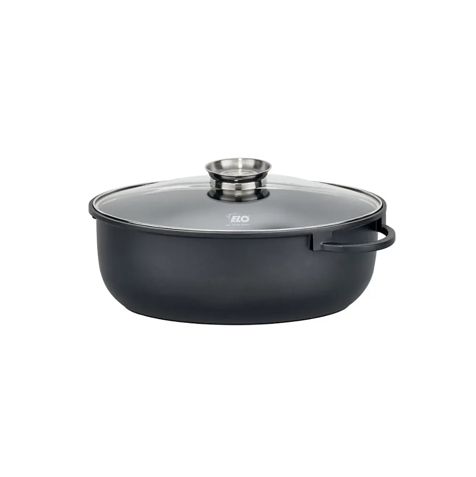 Cocotte 38 x 25 cm en fonte aluminium antiadhésive 7 L Elo Alucast