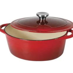 Cocotte ovale en fonte d'acier émaillée 36 cm - 9 L