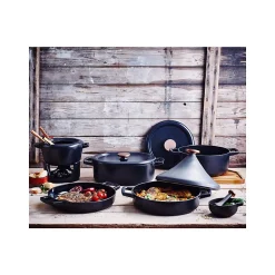 Cocotte ronde BEKA Nori fonte emailee 26 cm 5 L Noir