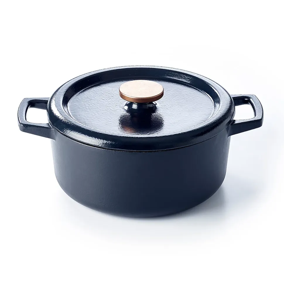 Cocotte ronde BEKA Nori fonte emailee 26 cm 5 L Noir