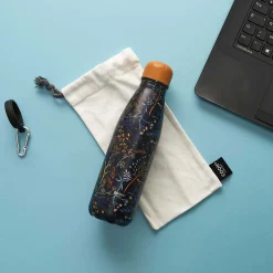 Coffret bouteille isotherme 50 cl avec mousqueton Nature