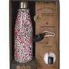 Coffret bouteille isotherme 50 cl avec mousqueton Fleurie