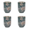 Coffret de 4 gobelets Faustine 7,8 cm