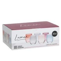 Coffret de 6 gobelets Lumen 30 cl