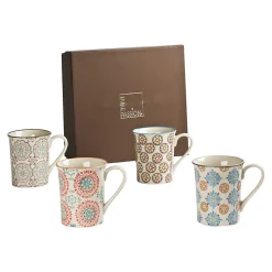 Coffret de 4 mugs Bohème 30 cl