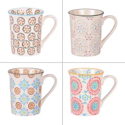 Coffret de 4 mugs Bohème 30 cl