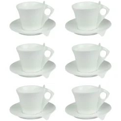 Coffret de 6 tasses et sous tasses Libra 10 cl