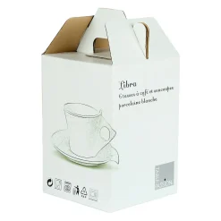 Coffret de 6 tasses et sous tasses Libra 10 cl