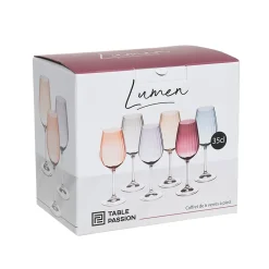 Coffret de 6 verres à pied Lumen 35 cl